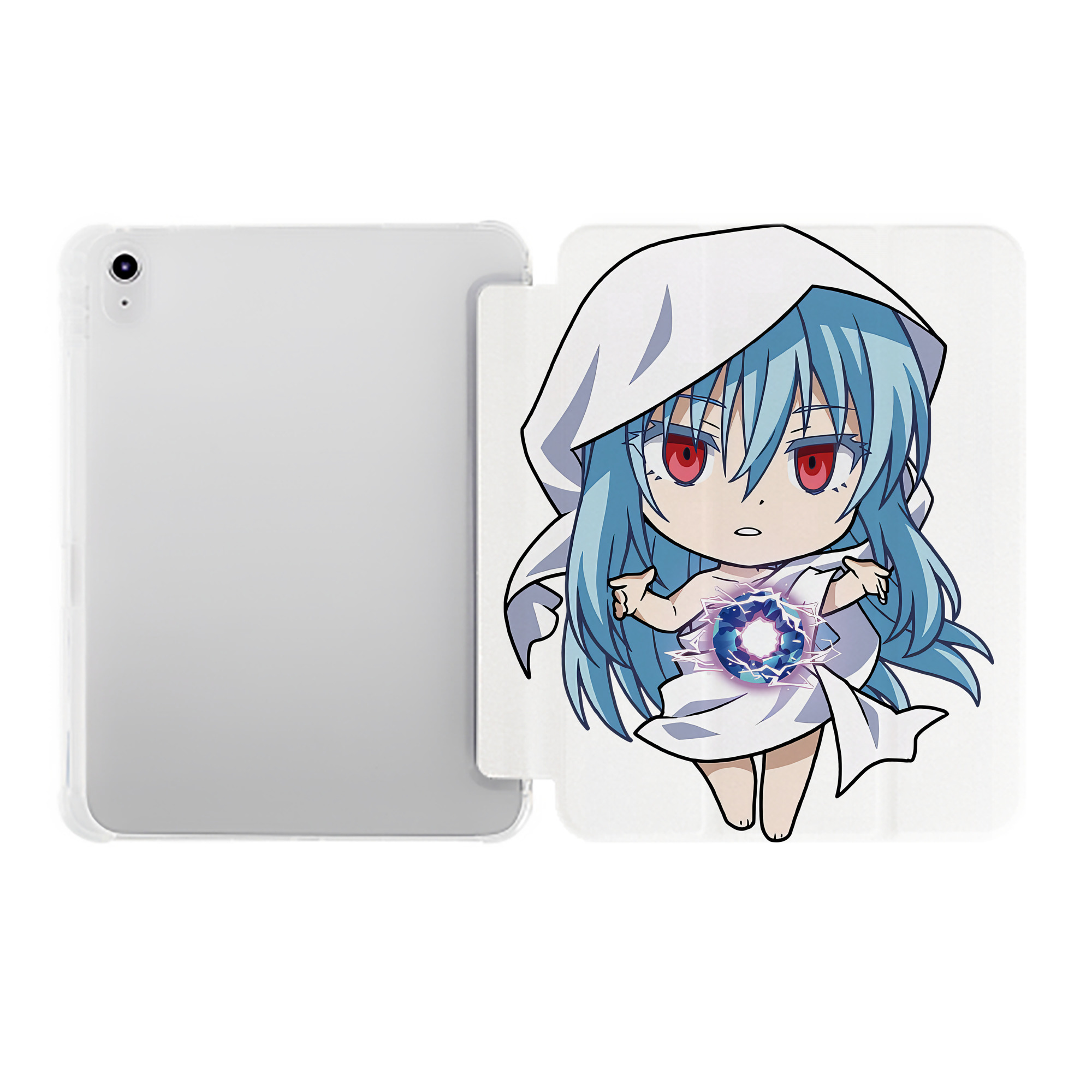 （画像用） 転スラ Regarding Reincarnated to Slime IPad ケース ペン収納付き 三つ折りスタンド PUレザー×シリコン 対応機種9.5/10.5/10.9インチ
